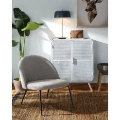 Kave Home - Fauteuil Ivonne Gris - Gris 10 Kave Home - Fauteuil Ivonne Gris - Gris -KAVE HOME Soldes 2022 14244847 4