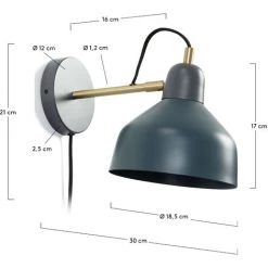 Kave Home - Applique Olimpia - Bleu 7 Kave Home - Applique Olimpia - Bleu -KAVE HOME Soldes 2022 14244889 3