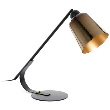 Kave Home - Lampe De Table Anina En Métal Avec Finition Noire Et Cuivre - Cuivre 3 Kave Home - Lampe De Table Anina En Métal Avec Finition Noire Et Cuivre - Cuivre