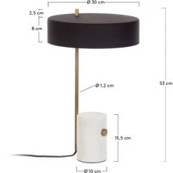 Kave Home - Lampe De Table Phant - Noir 7 Kave Home - Lampe De Table Phant - Noir -KAVE HOME Soldes 2022 14244939 3