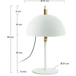 Kave Home - Lampe De Table Sisina - Blanc 7 Kave Home - Lampe De Table Sisina - Blanc -KAVE HOME Soldes 2022 14244951 3