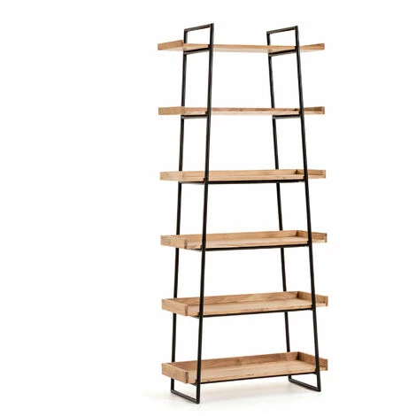 Kave Home - Étagère Basi 80 X 185 Cm - Naturel 3 Kave Home - Étagère Basi 80 X 185 Cm - Naturel