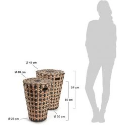 Kave Home - Set De 2 Paniers Cumberland 55 Cm / 59 Cm - Naturel 7 Kave Home - Set De 2 Paniers Cumberland 55 Cm / 59 Cm - Naturel -KAVE HOME Soldes 2022 14969731 3
