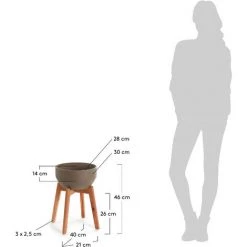 Kave Home - Cache-pot Subject Ø 28 Cm - Marron 7 Kave Home - Cache-pot Subject Ø 28 Cm - Marron -KAVE HOME Soldes 2022 14969778 3