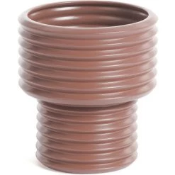 Kave Home - Vase Aleray En Céramique Marron - Marron