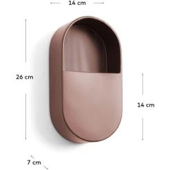 Kave Home - Cache-pot Mural Aldina Marron 14 X 26 Cm - Marron -KAVE HOME Soldes 2022 15018040 4