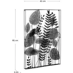 Kave Home - Tableau Métallique Dimpa 74 X 100 Cm - Noir -KAVE HOME Soldes 2022 15117347 4