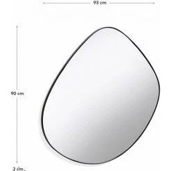 Kave Home - Miroir Anera En Acier 93 X 90 Cm - Noir 7 Kave Home - Miroir Anera En Acier 93 X 90 Cm - Noir -KAVE HOME Soldes 2022 15117349 3
