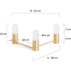 Kave Home - Lampe De Table Ou Applique Badra - Doré -KAVE HOME Soldes 2022 15464851 5