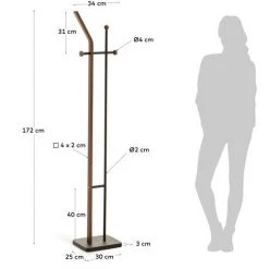 Kave Home - Portemanteau Magali 172 Cm - Noir 7 Kave Home - Portemanteau Magali 172 Cm - Noir -KAVE HOME Soldes 2022 15588421 3