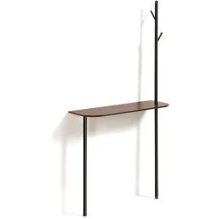 Kave Home - Console Avec Portemanteau Marcolina 80 X 160 Cm - Noir