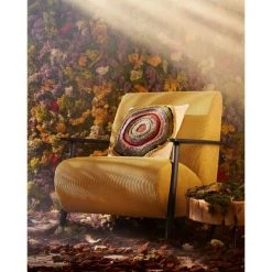 Kave Home - Fauteuil Meghan Velours Côtelé Moutarde Et Pieds En Bois Massif De Frêne Finition Wengé - Moutarde -KAVE HOME Soldes 2022 15834771 4