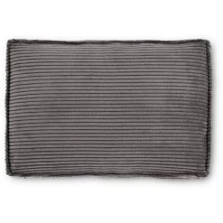 Kave Home - Coussin Blok En Velours Côtelé Grosses Côtes Gris 40 X 60 Cm - Gris