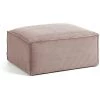 Kave Home - Repose-pieds Blok 90 X 70 Cm Velours Côtelé Rose - Rose