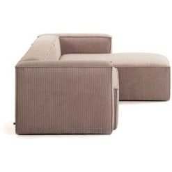 Kave Home - Canapé D'angle Blok 4 Places Méridienne Droite En Velours Côtelé Rose 330 Cm - Rose 9 Kave Home - Canapé D'angle Blok 4 Places Méridienne Droite En Velours Côtelé Rose 330 Cm - Rose -KAVE HOME Soldes 2022 15855516 3
