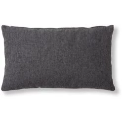 Kave Home - Housse De Coussin Kam Graphite Rectangulaire 30 X 50 Cm Antitaches - Noir