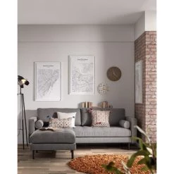 Kave Home - Reposes-pied Debra 80 X 80 Cm Gris Foncé - Gris -KAVE HOME Soldes 2022 26696343 3