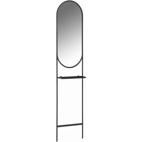 Kave Home - Miroir Zelma En Acier Noir 41 X 184 Cm - Noir 3 Kave Home - Miroir Zelma En Acier Noir 41 X 184 Cm - Noir