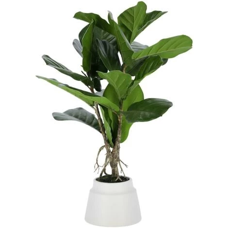 Kave Home - Plante Artificielle Lyrata De 60 Cm - Vert 3 Kave Home - Plante Artificielle Lyrata De 60 Cm - Vert