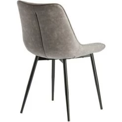 Kave Home - Chaise Adelia En Polyuréthane Gris Clair Et Pieds En Acier Finition Noire - Gris 8 Kave Home - Chaise Adelia En Polyuréthane Gris Clair Et Pieds En Acier Finition Noire - Gris -KAVE HOME Soldes 2022 26696518 3