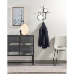 Kave Home - Miroir Avec Crochets Vianela 50 X 35 Cm Doré - Noir 7 Kave Home - Miroir Avec Crochets Vianela 50 X 35 Cm Doré - Noir -KAVE HOME Soldes 2022 26696535 3