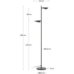 Kave Home - Lampadaire Veleira - Noir 7 Kave Home - Lampadaire Veleira - Noir -KAVE HOME Soldes 2022 26708861 3