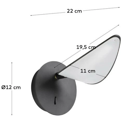 Kave Home - Applique Veleira - Noir 5 Kave Home - Applique Veleira - Noir – Image 3