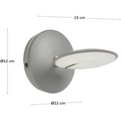 Kave Home - Applique Tannsy Grise - Gris 7 Kave Home - Applique Tannsy Grise - Gris -KAVE HOME Soldes 2022 26708880 3