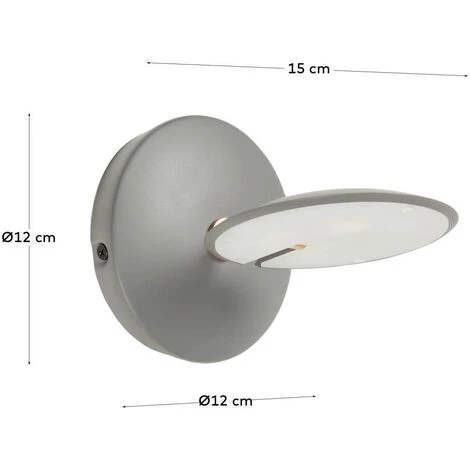 Kave Home - Applique Tannsy Grise - Gris 5 Kave Home - Applique Tannsy Grise - Gris – Image 3