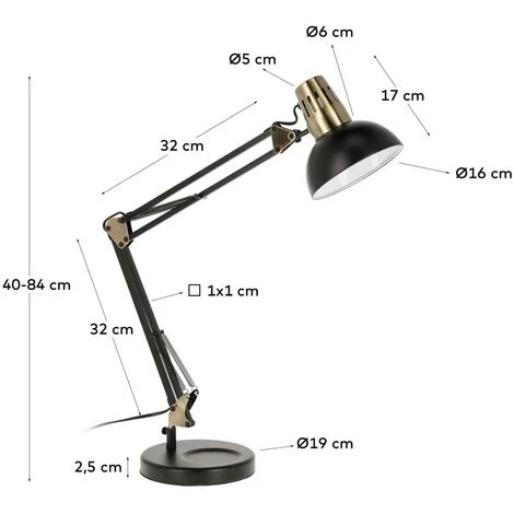 Kave Home - Lampe De Table Kristine - Noir 5 Kave Home - Lampe De Table Kristine - Noir – Image 3