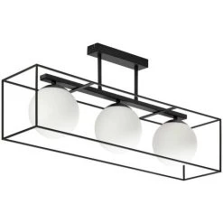 Kave Home - Plafonnier Tachi - Noir