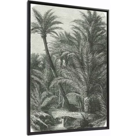 Kave Home - Tableau Bamidele 60 X 90 Cm Palmiers - Vert 3 Kave Home - Tableau Bamidele 60 X 90 Cm Palmiers - Vert