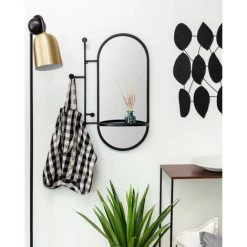 Kave Home - Miroir Avec Porte-manteaux Zada En Acier Noir 52 X 82 Cm - Noir 6 Kave Home - Miroir Avec Porte-manteaux Zada En Acier Noir 52 X 82 Cm - Noir -KAVE HOME Soldes 2022 27172864 2