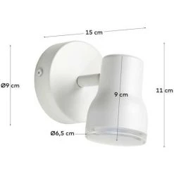 Kave Home - Applique Tehila Blanche - Blanc 7 Kave Home - Applique Tehila Blanche - Blanc -KAVE HOME Soldes 2022 27199668 3