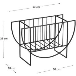 Kave Home - Porte-revues Aubrey Noir - Noir -KAVE HOME Soldes 2022 27199671 3
