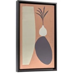 Kave Home - Tableau Bianey 50 X 30 Cm Saumon - Orange