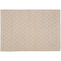 Kave Home - Tapis Sybill Beige Rectangulaire 160 X 230 Cm En Laine Et Coton Tressé à La Main - Beige