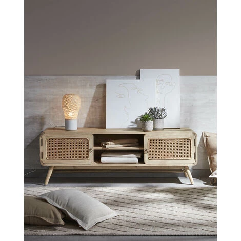 Kave Home - Tapis Sybill Beige Rectangulaire 160 X 230 Cm En Laine Et Coton Tressé à La Main - Beige 4 Kave Home - Tapis Sybill Beige Rectangulaire 160 X 230 Cm En Laine Et Coton Tressé à La Main - Beige – Image 2