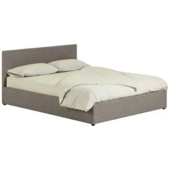 Kave Home - Lit Avec Coffre Nahiri Gris 160 X 200 Cm - Gris