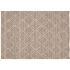 Kave Home - Tapis Sybill Marron Rectangulaire 160 X 230 Cm En Laine Et Coton Tressé à La Main - Marron