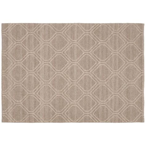 Kave Home - Tapis Sybill Marron Rectangulaire 160 X 230 Cm En Laine Et Coton Tressé à La Main - Marron 3 Kave Home - Tapis Sybill Marron Rectangulaire 160 X 230 Cm En Laine Et Coton Tressé à La Main - Marron