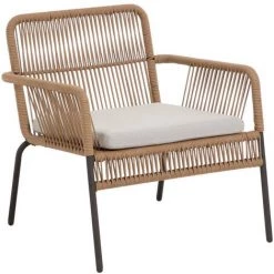 Kave Home - Fauteuil Samanta En Corde Beige - Beige