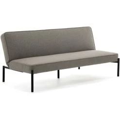 Kave Home - Canapé Convertible Nelki 3 Places Gris 190 Cm - Gris