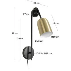 Kave Home - Applique Natsumi - Doré 7 Kave Home - Applique Natsumi - Doré -KAVE HOME Soldes 2022 27642462 3