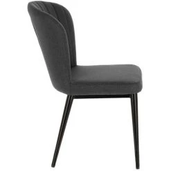 Kave Home - Chaise Madge Gris Foncé Et Pieds En Acier Noir - Gris 8 Kave Home - Chaise Madge Gris Foncé Et Pieds En Acier Noir - Gris -KAVE HOME Soldes 2022 27642490 2
