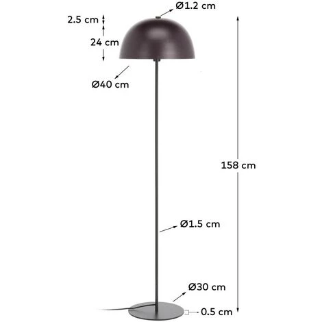 Kave Home - Lampadaire Aleyla - Rouge 5 Kave Home - Lampadaire Aleyla - Rouge – Image 3