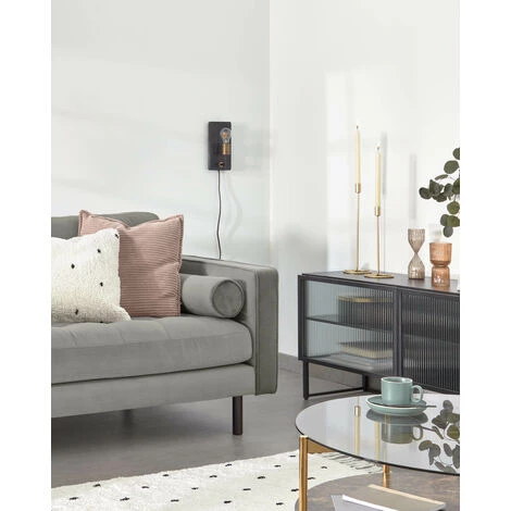 Kave Home - Applique Jayla En Bois Et Métal Noir Et Doré - Noir 4 Kave Home - Applique Jayla En Bois Et Métal Noir Et Doré - Noir – Image 2