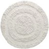 Kave Home - Tapis Rond Eligia En Coton Ø 120 Cm - Blanc