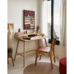 Kave Home - Bureau Nalu En Bois Massif De Mindi Et Détails En Rotin 110 X 60 Cm - Naturel 10 Kave Home - Bureau Nalu En Bois Massif De Mindi Et Détails En Rotin 110 X 60 Cm - Naturel -KAVE HOME Soldes 2022 27823627 4