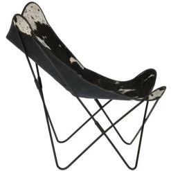 Kave Home - Fauteuil Fly Peau De Vache - Noir 8 Kave Home - Fauteuil Fly Peau De Vache - Noir -KAVE HOME Soldes 2022 27823631 2